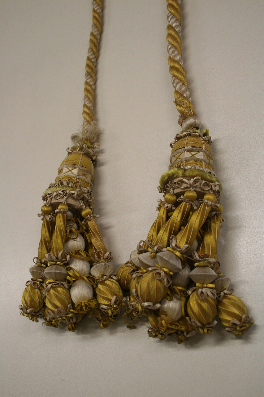 cordone di tenda, elemento d'insieme - manifattura italiana (sec. XIX)