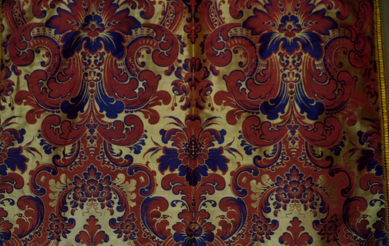 cortina da letto, insieme - manifattura francese, manifattura italiana (ultimo quarto sec. XIX)