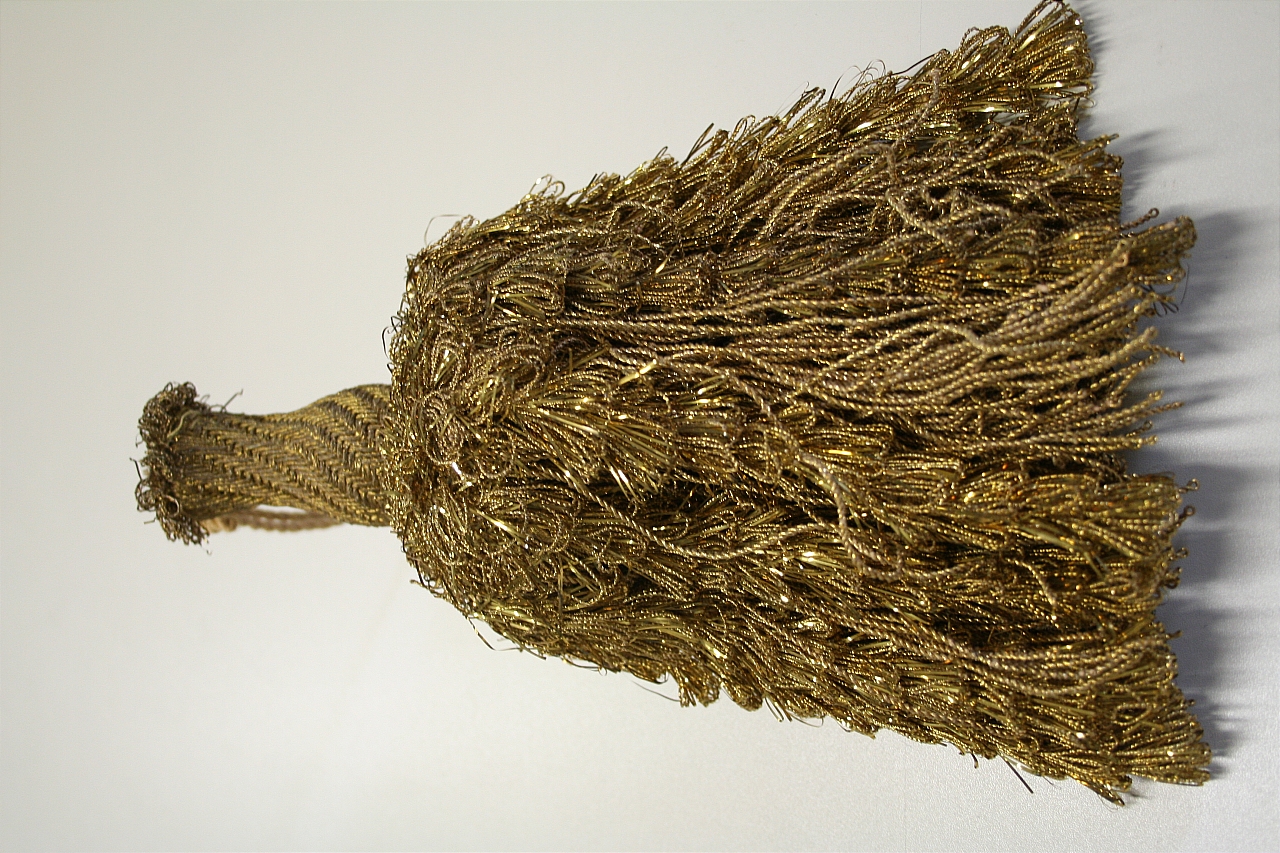 cordone con nappa, elemento d'insieme - manifattura fiorentina (sec. XIX)