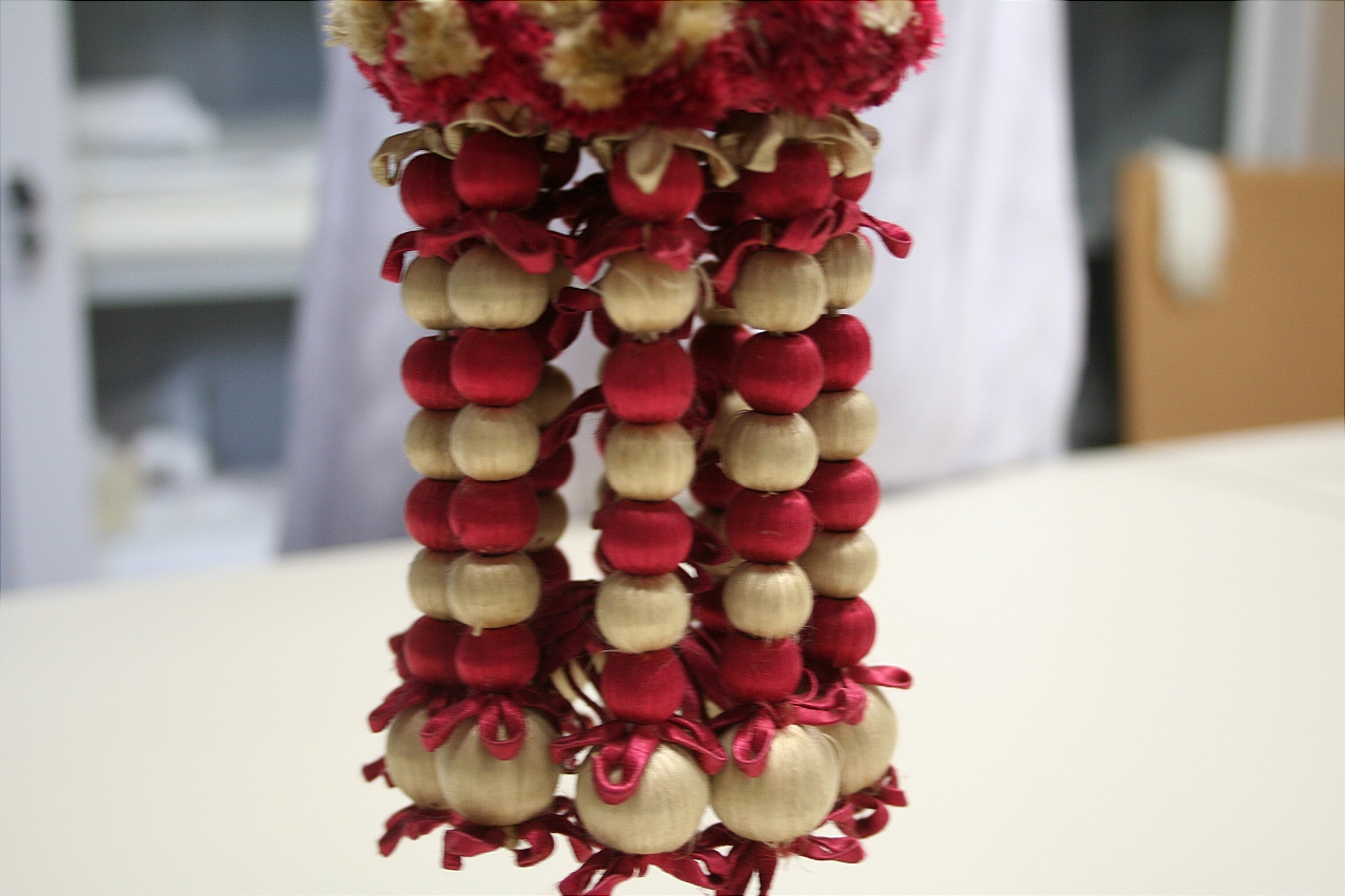 cordone con nappa, frammento - manifattura fiorentina (sec. XIX)