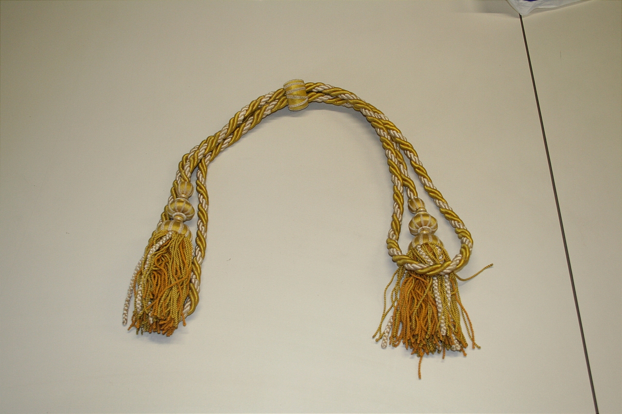 cordone di tenda, elemento d'insieme - manifattura italiana (sec. XIX)