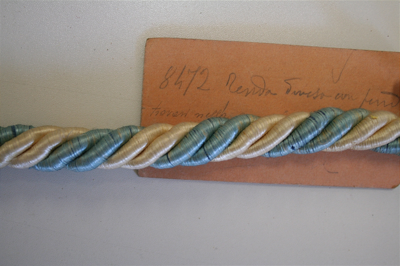 cordone e corda, coppia - manifattura italiana (seconda metà sec. XIX)