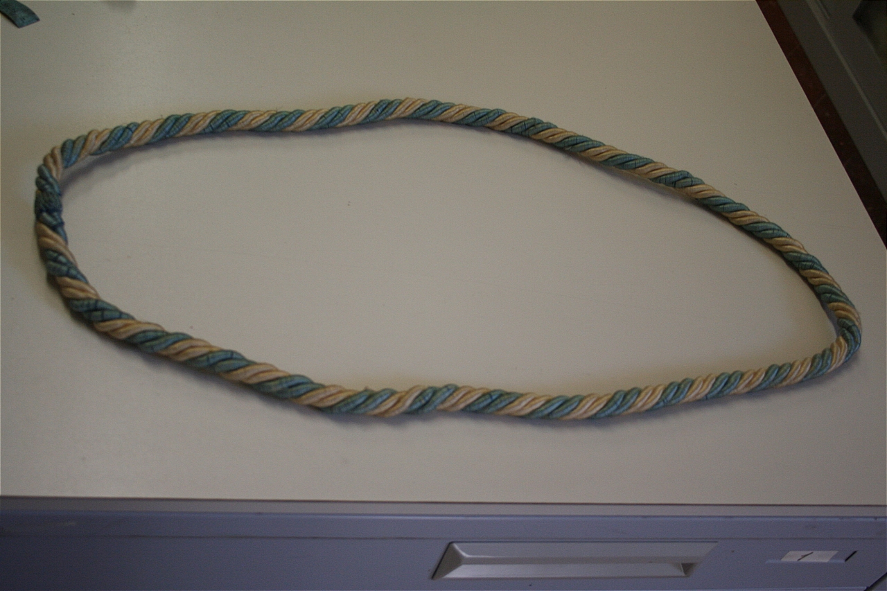cordone e corda, coppia - manifattura italiana (seconda metà sec. XIX)