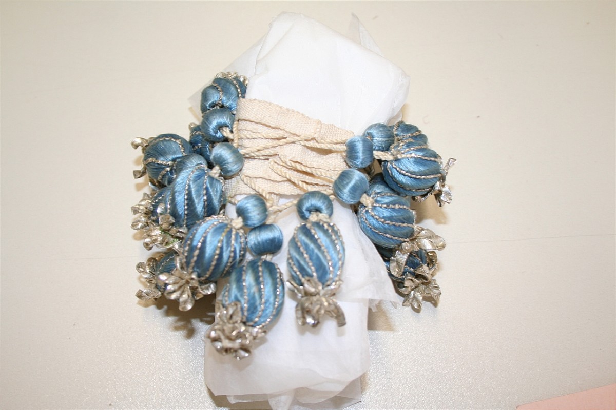 frangia, frammento - manifattura italiana (seconda metà sec. XIX)