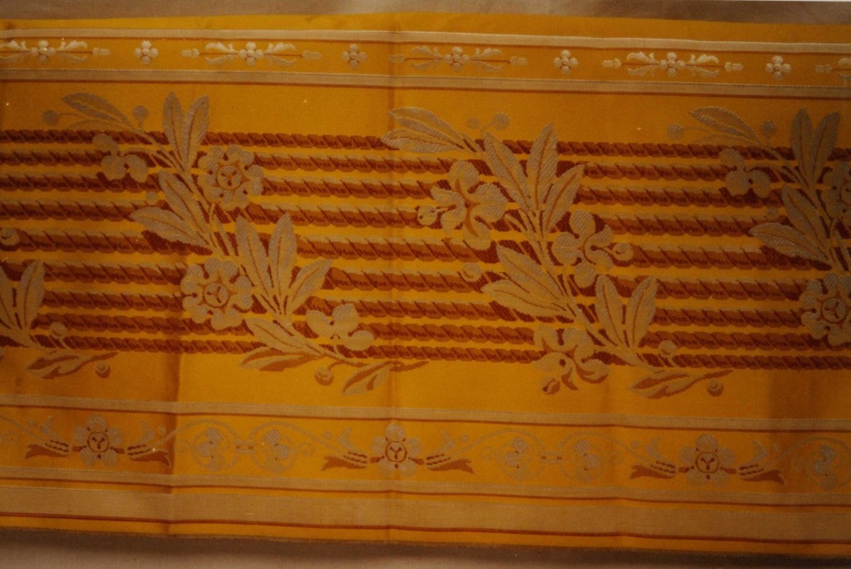 bordura, frammento - manifattura francese, manifattura italiana (sec. XIX)