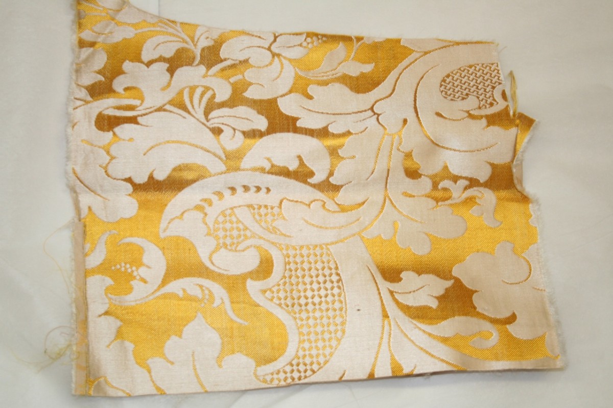 tessuto, frammento - manifattura francese, manifattura italiana (ultimo quarto sec. XIX)