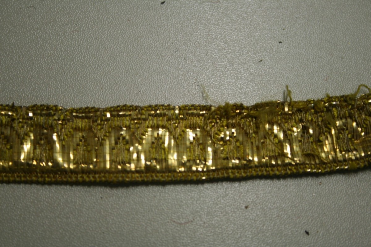 gallone, frammento - manifattura italiana (sec. XIX)