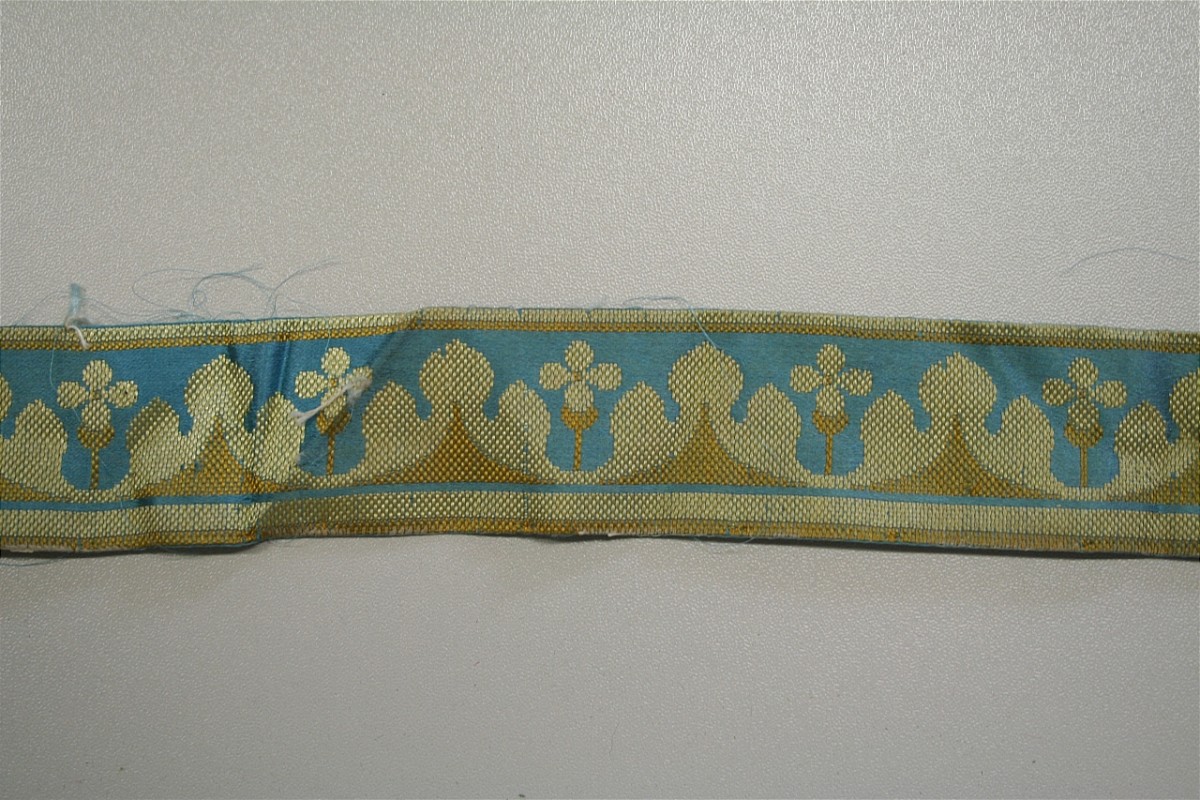 bordura, frammento - manifattura francese, manifattura italiana (sec. XIX)