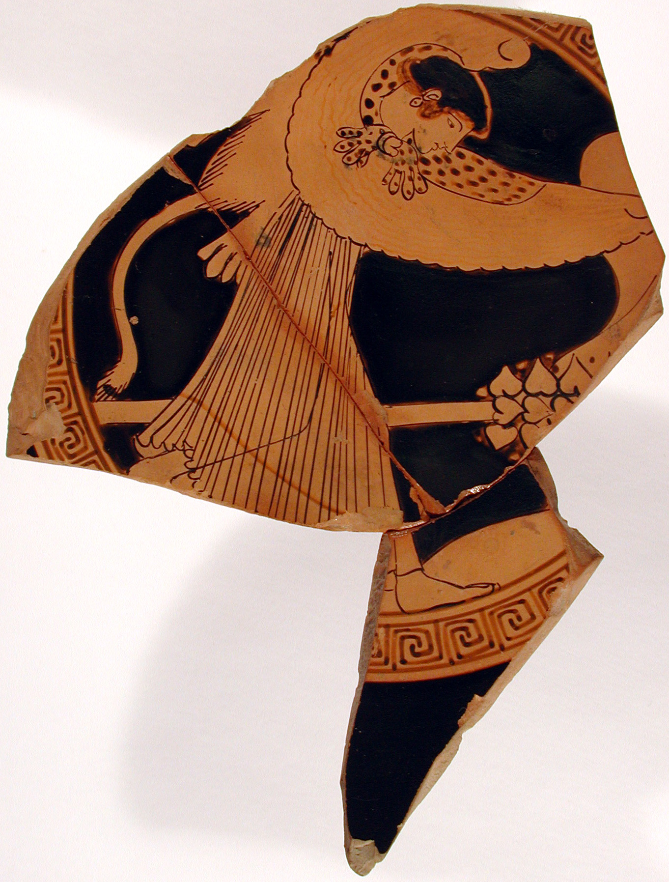 menade danzante (kylix, tipo B o C) di Pittore di Brygos - produzione attica (primo quarto V sec. a.C)