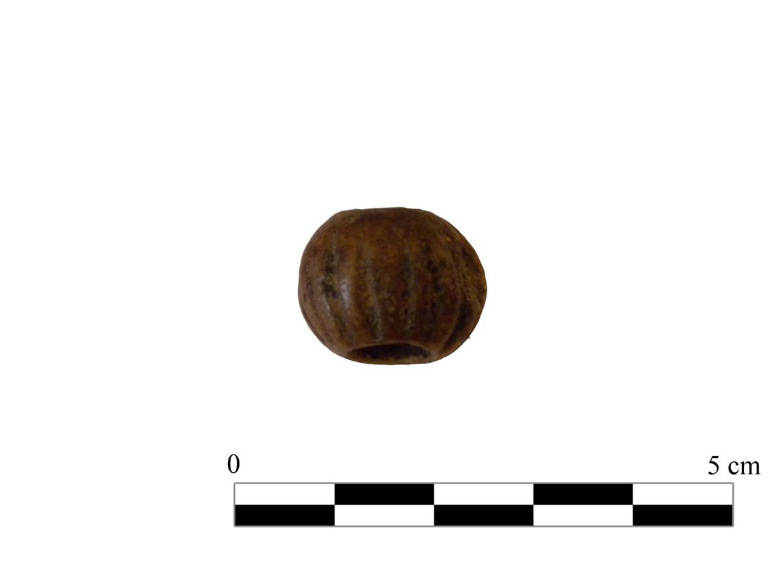 perla, Beck I.B.1.a (forma); Beck XXIII.A.3.e (decorazione) - produzione egizia (Nuovo Regno- Epoca Tolemaica)
