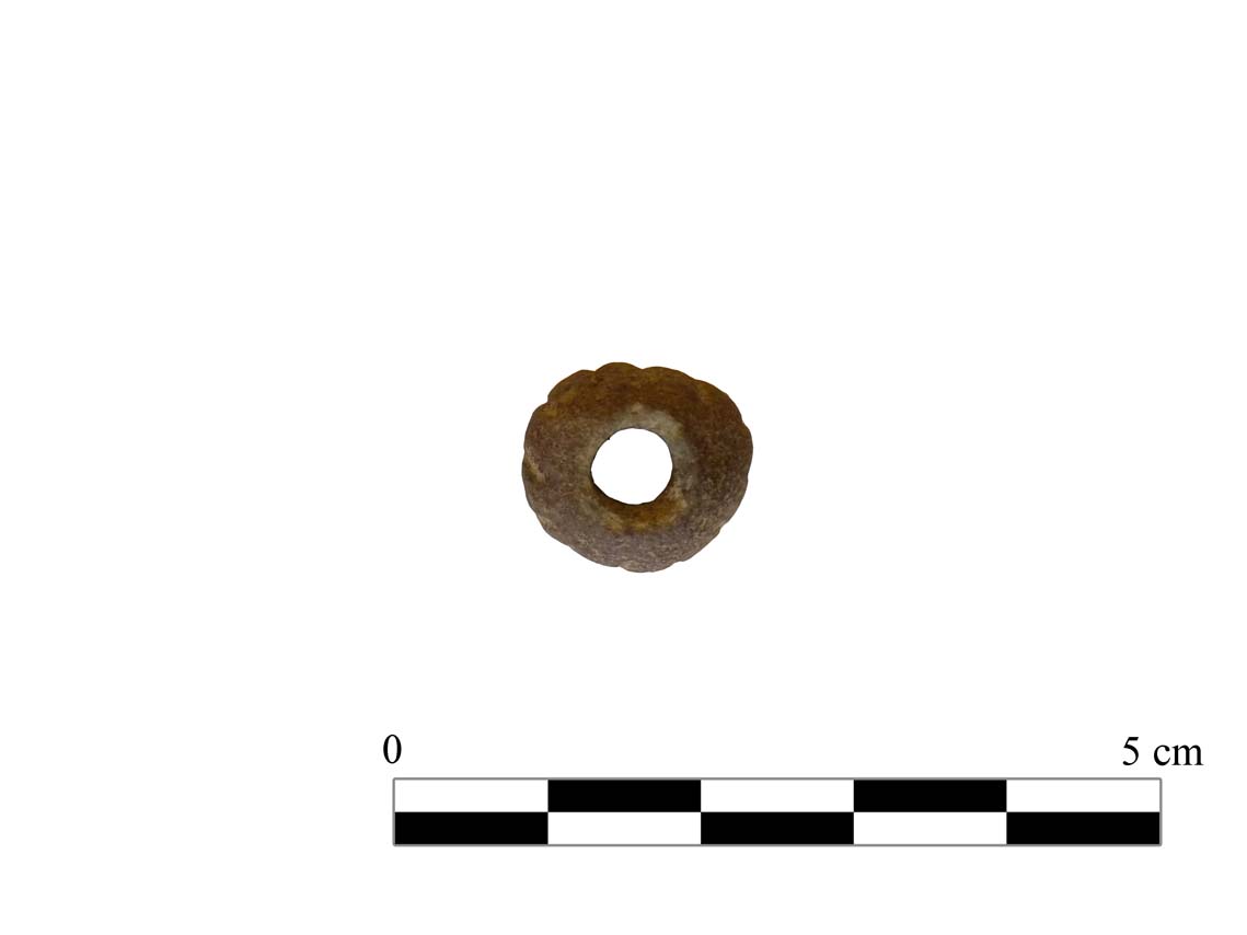 perla, Beck I.B.1.a (forma); Beck XXIII.A.1.d (decorazione) - produzione egizia (Nuovo Regno- Epoca Tolemaica)