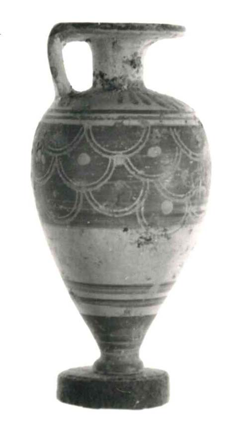 aryballos - produzione corinzia (seconda metà SECOLI/ VII a.C)