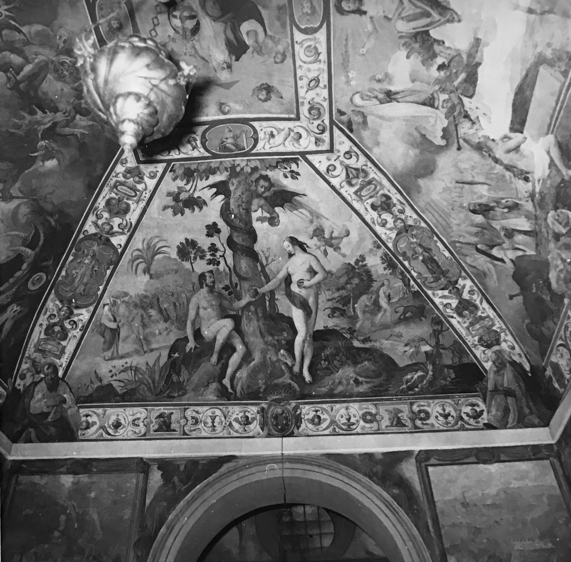 vedute, immagini religiose (decorazione pittorica, complesso decorativo) di Van der Straet Jan detto Giovanni Stradano - ambito toscano (fine XVI)