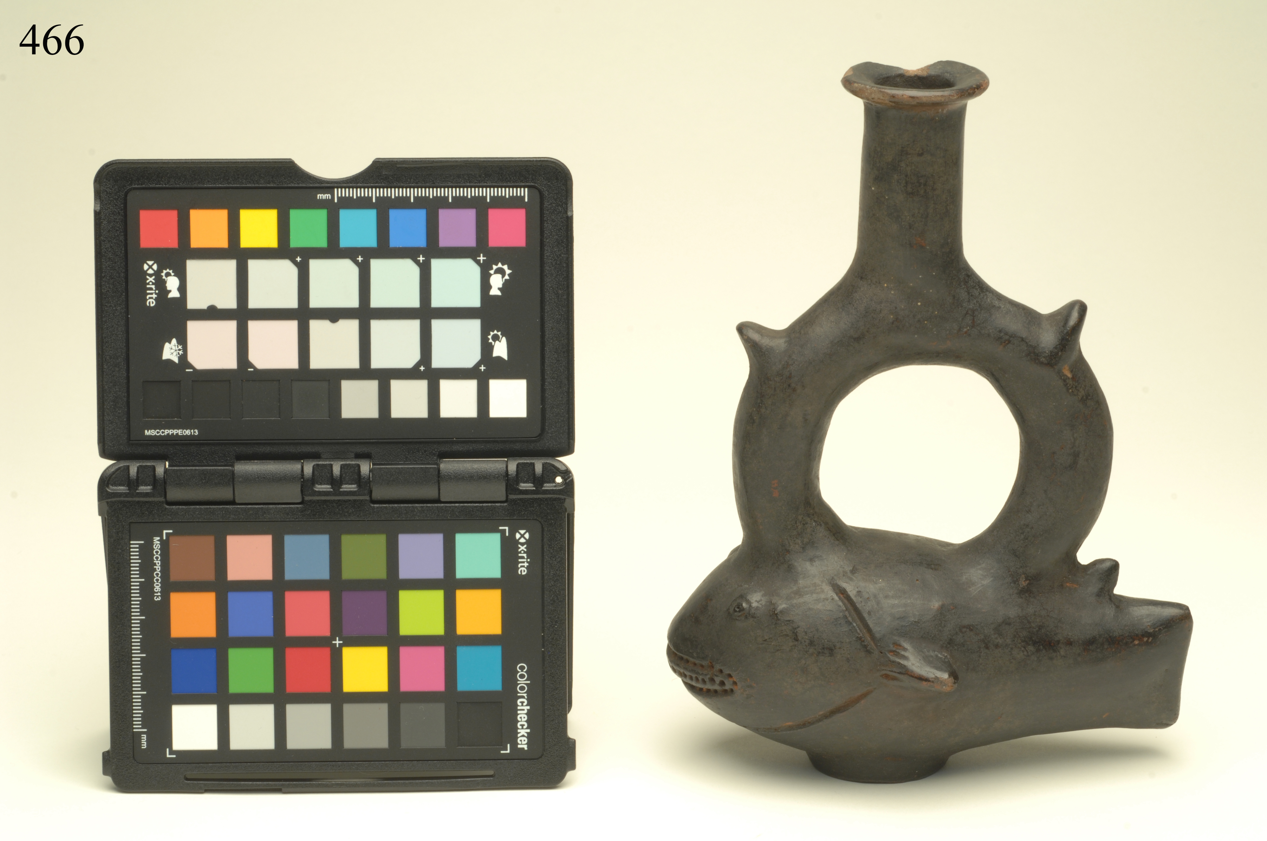 bottiglia, ad effigie zoomorfa, ARREDI E SUPPELLETTILI/ CONTENITORI, RECIPIENTI E OGGETTI DI USO DOMESTICO - cultura Chimù-Inca