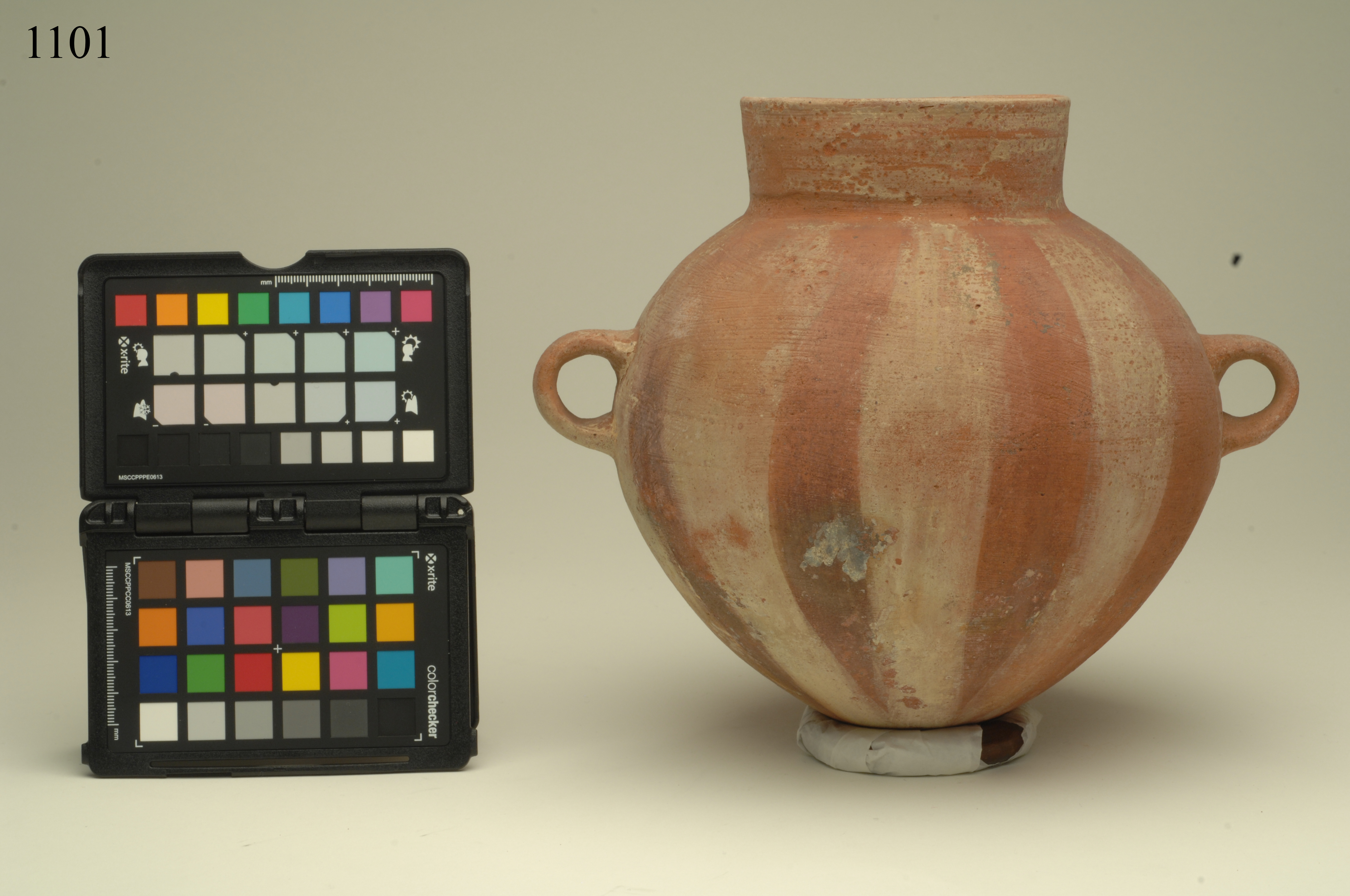 anfora, ovoidale a profilo ristretto, ARREDI E SUPPELLETTILI/ CONTENITORI, RECIPIENTI E OGGETTI DI USO DOMESTICO - cultura Chancay