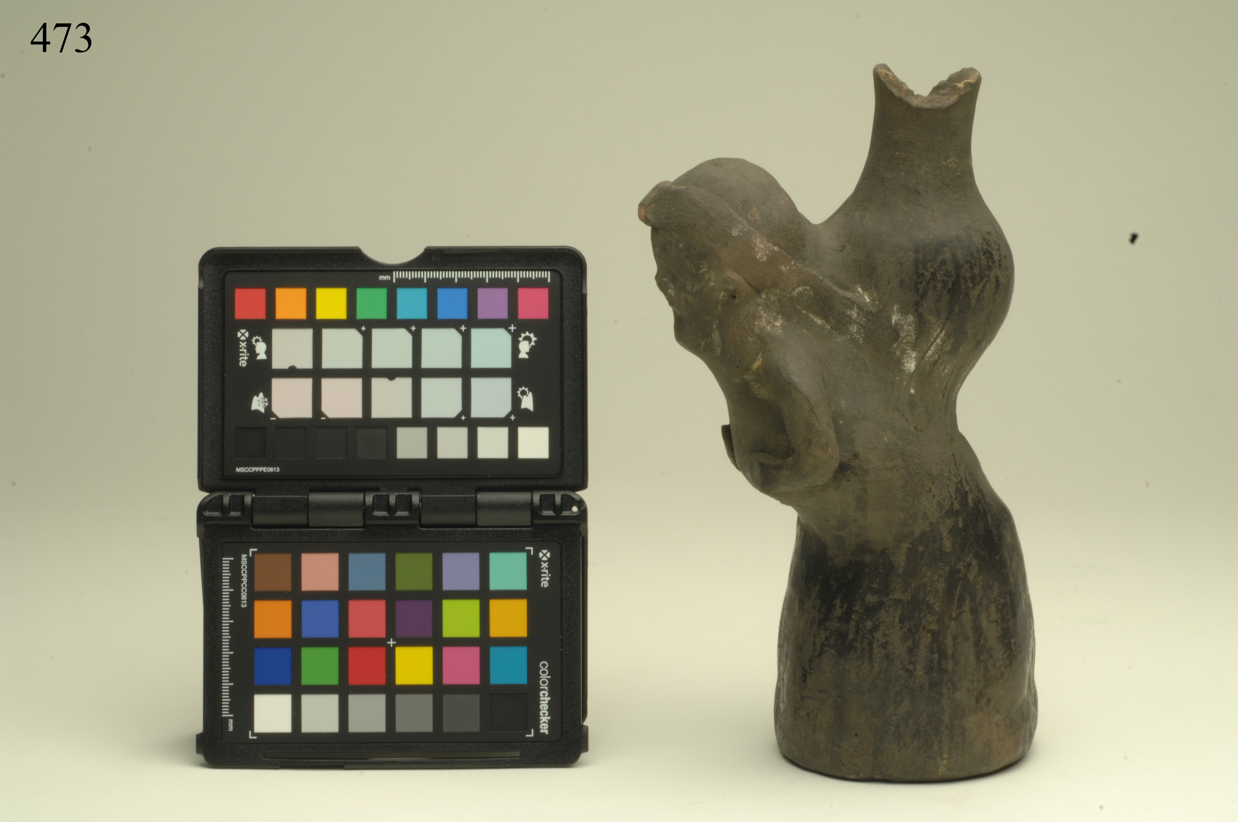 bottiglia, ad effigie antropomorfa, ARREDI E SUPPELLETTILI/ CONTENITORI, RECIPIENTI E OGGETTI DI USO DOMESTICO - cultura Chimù-Inca