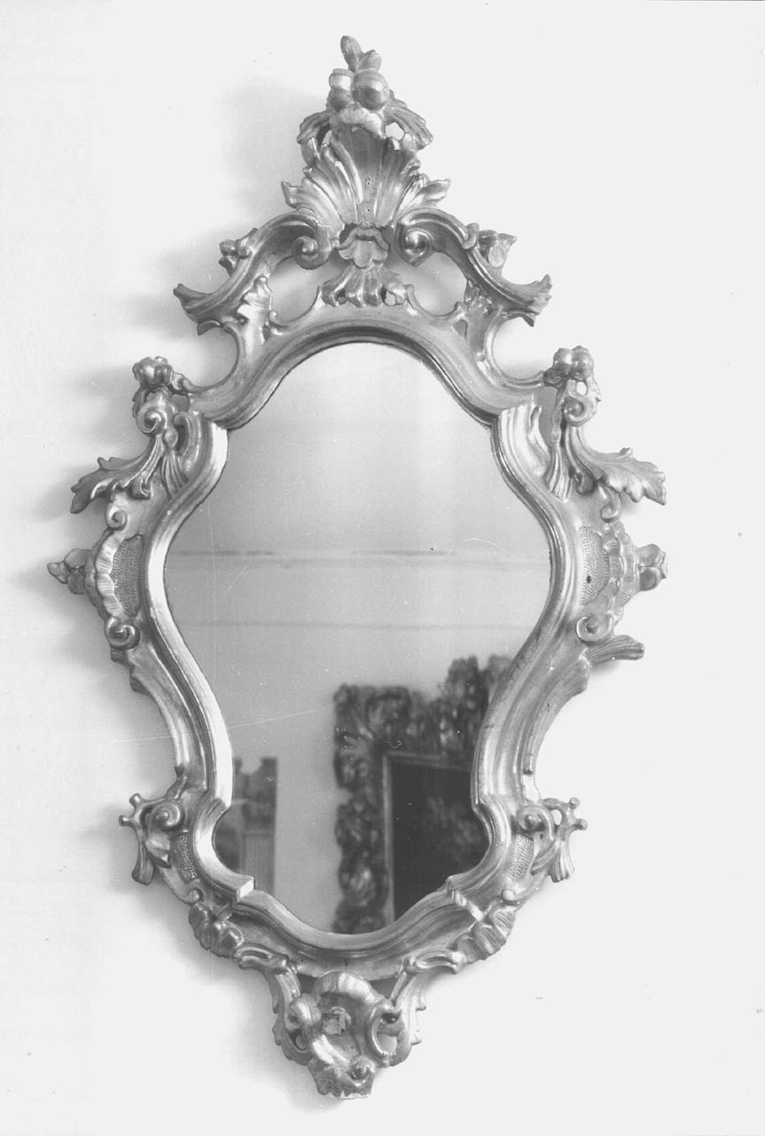 specchio, serie - bottega parmense (terzo quarto sec. XVIII)