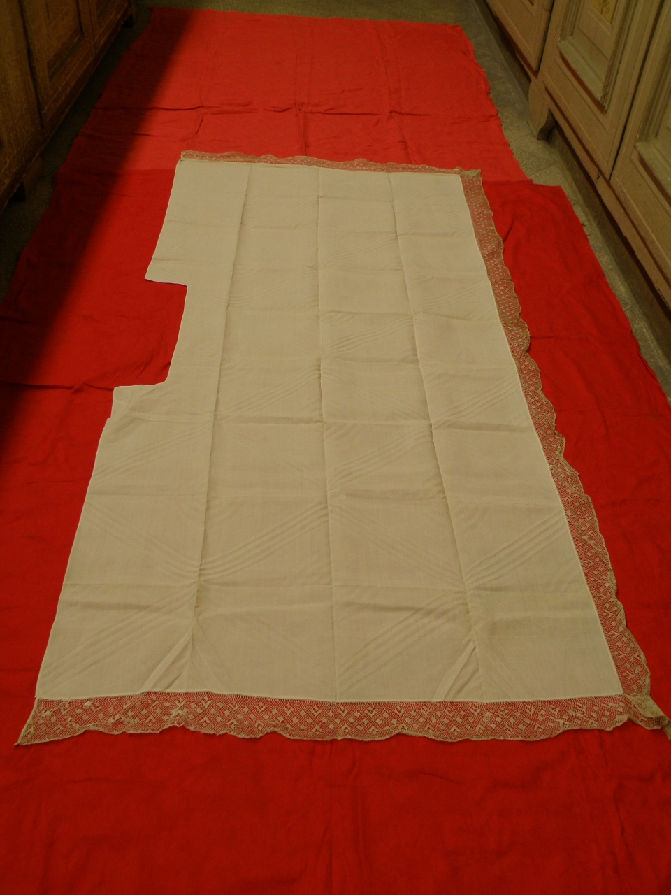 tovaglia d'altare - manifattura toscana (sec. XIX)