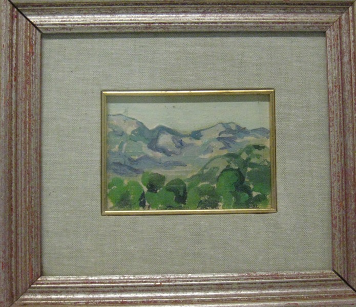 Ortobene-Nuoro, Paesaggio montano (dipinto) di Palazzi Berrnardino (XX)
