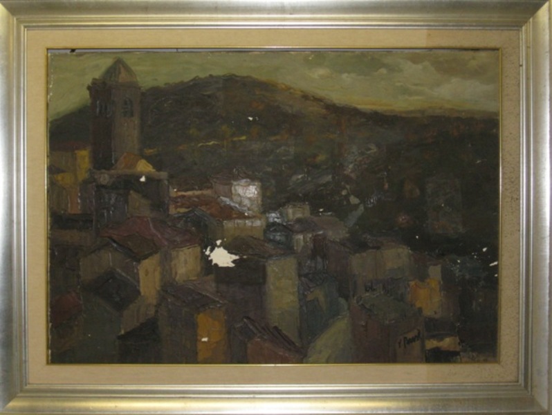 Gavoi, veduta di città (dipinto)