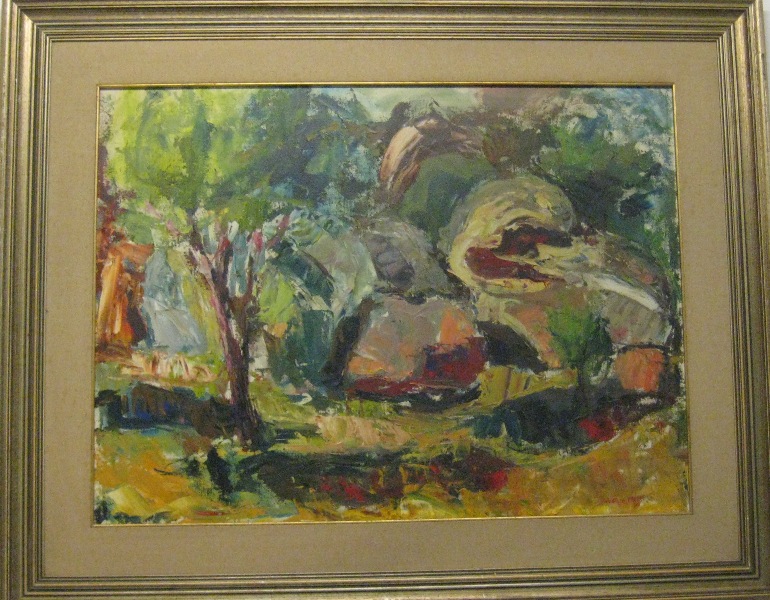 Paesaggio (dipinto) di Pirisi Salvatore (XX)