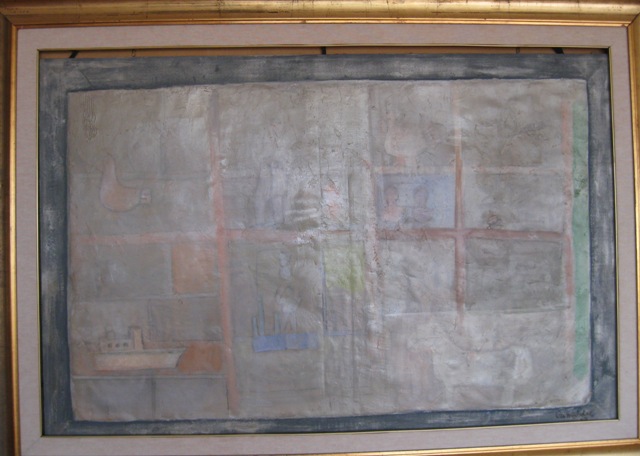 Giocattoli, vetrina con giochi (dipinto)