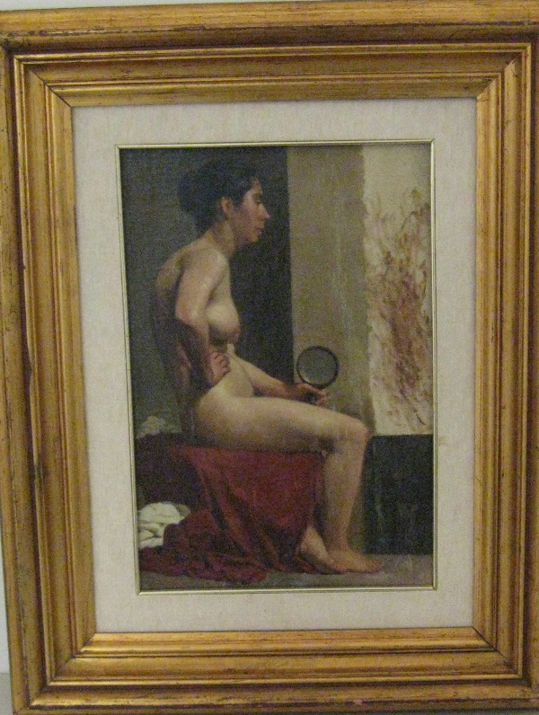 Figura femminile nuda (dipinto) di Scano Peppino (XX)