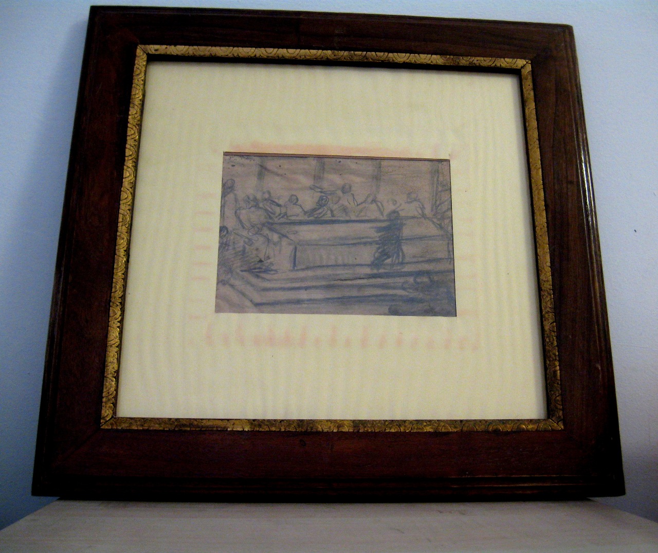 Ultima cena, santi (disegno) di Manca Pietro Antonio (XX)