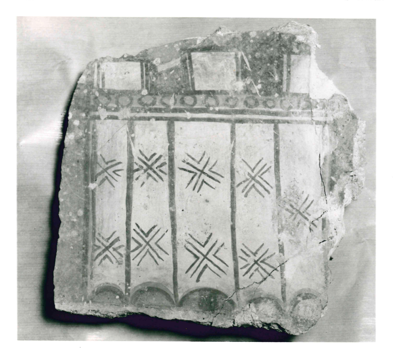 parte di un velario (dipinto, frammento) - ambito Italia nord-occidentale (secondo quarto XI)