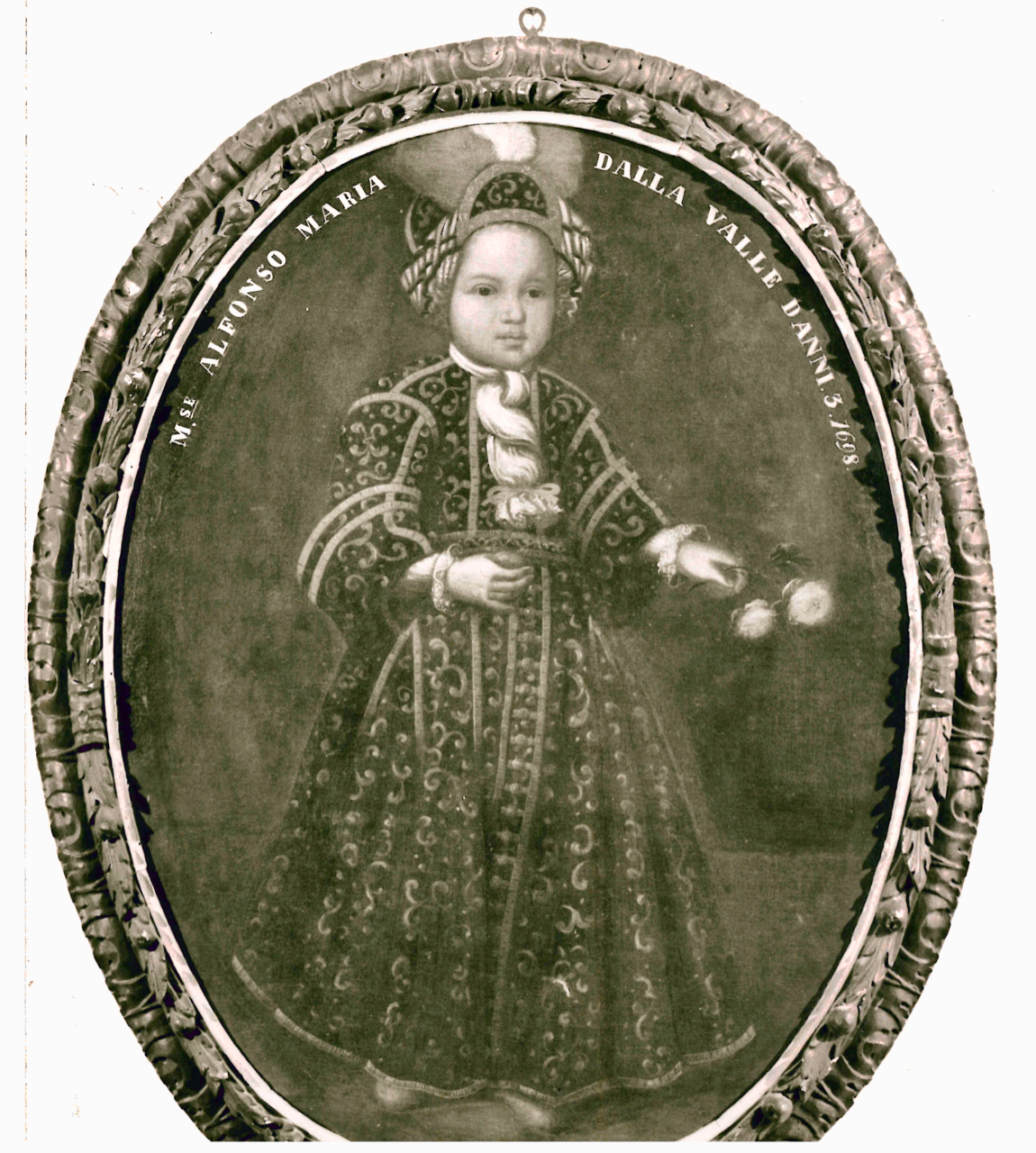 Marchese Alfonso Maria Dalla Valle di anni tre, Ritratto di Alfonso Maria Dalla Valle a tre anni (dipinto) - ambito piemontese (fine XVII)