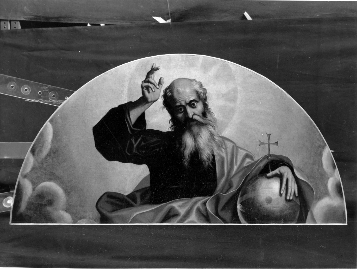 Dio Padre benedicente (dipinto) di De Gregorio Giovanni detto Pietrafesa (attribuito) (prima metà sec. XVII)
