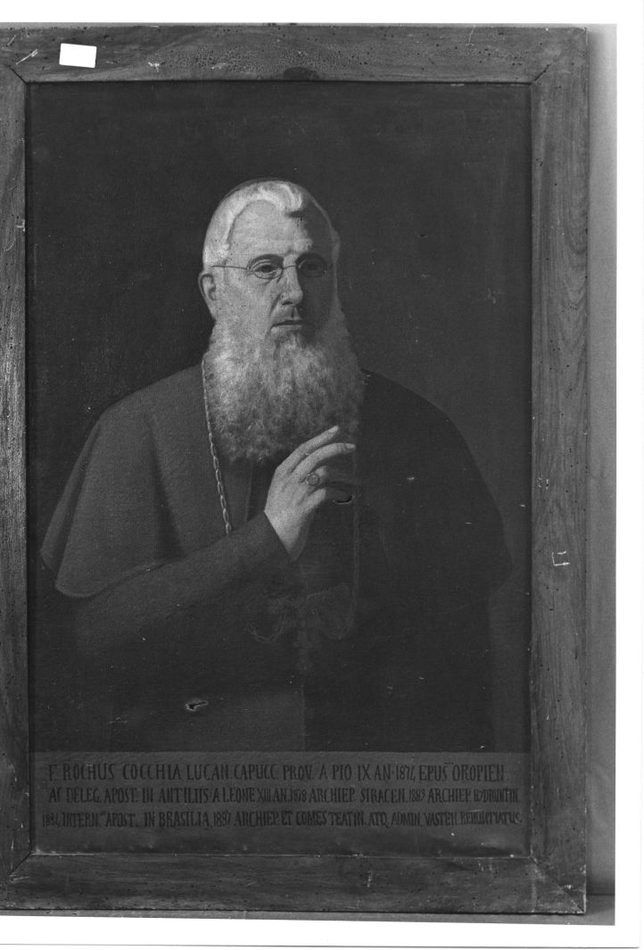 ritratto di ecclesiastico (dipinto) - ambito campano (seconda metà XIX)