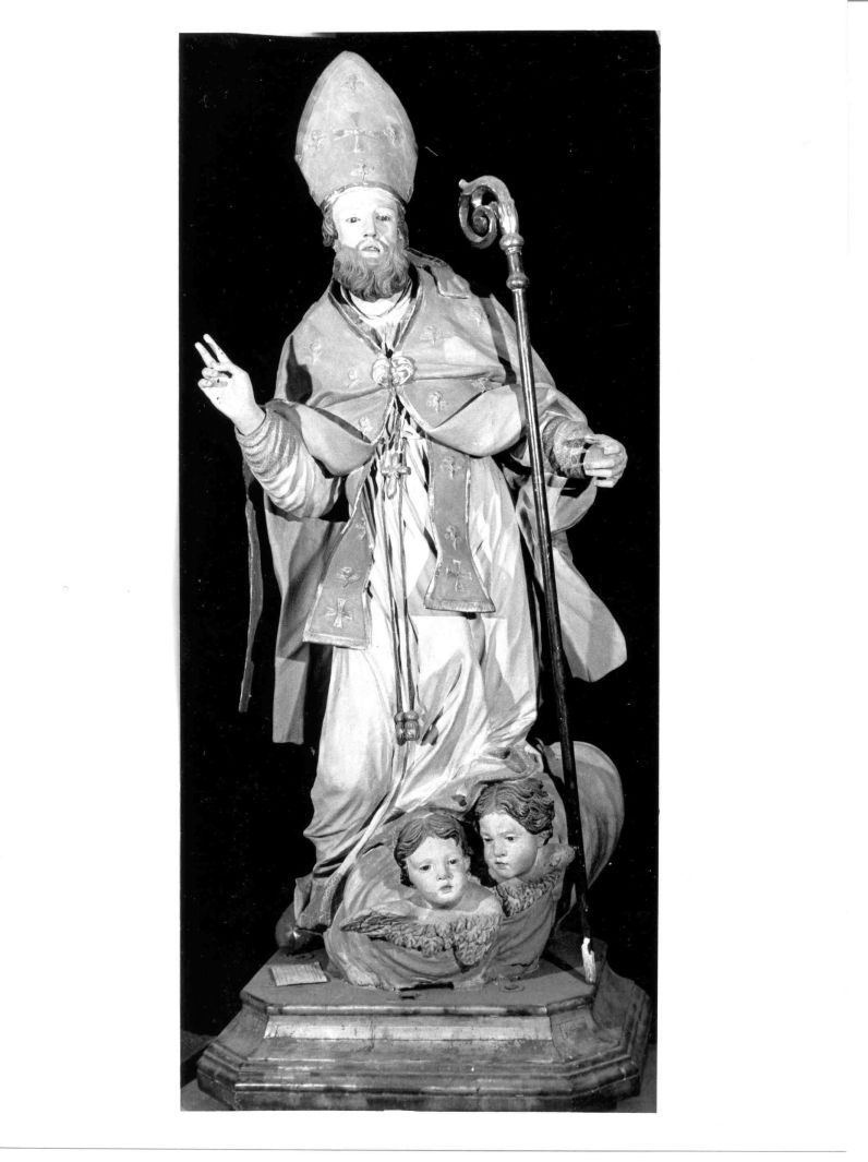 San Nicola di Bari (statua) di Colombo Giacomo (cerchia) (prima metà sec. XVIII)