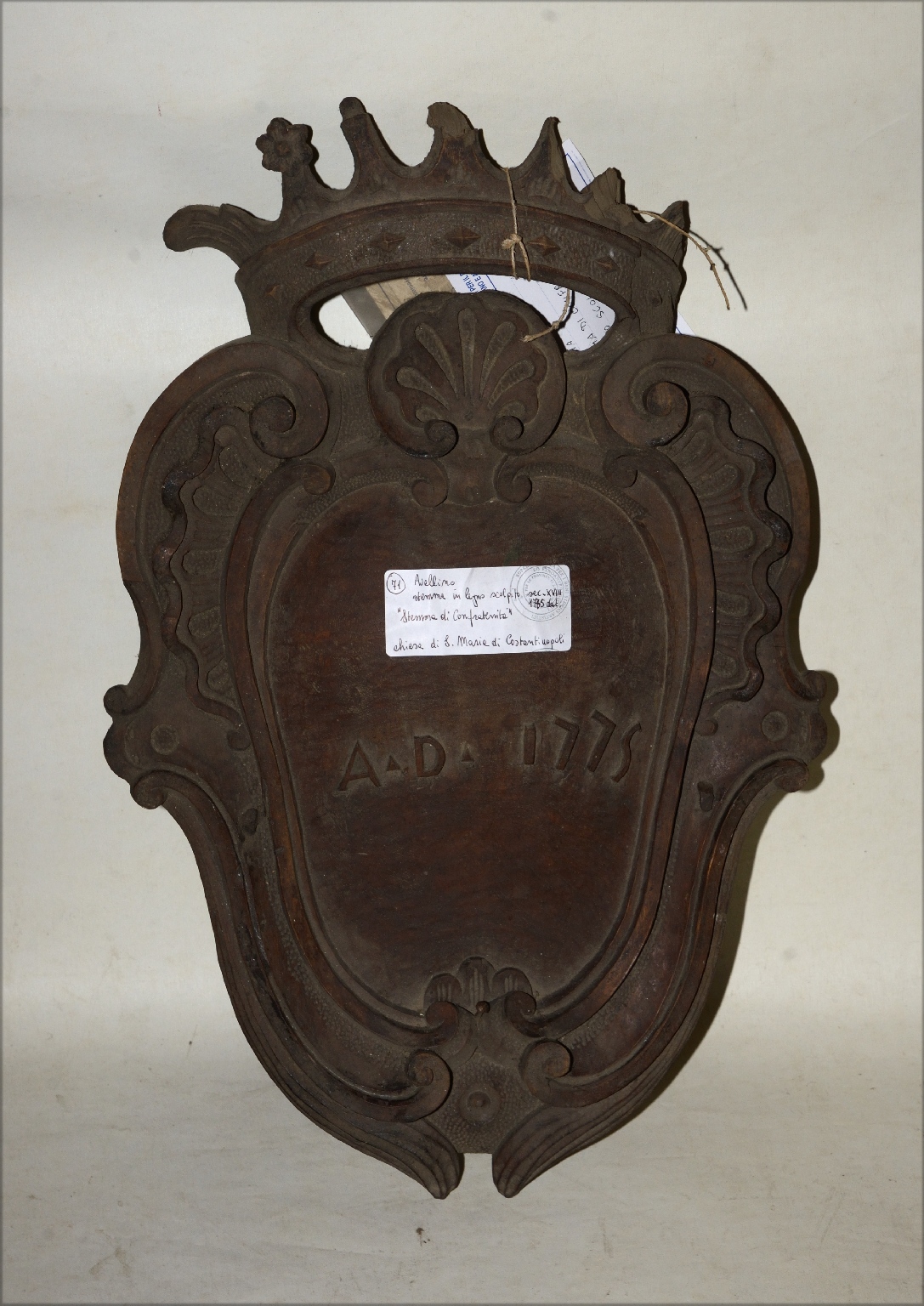 stemma araldico (scultura) - bottega campana (ultimo quarto XVIII)