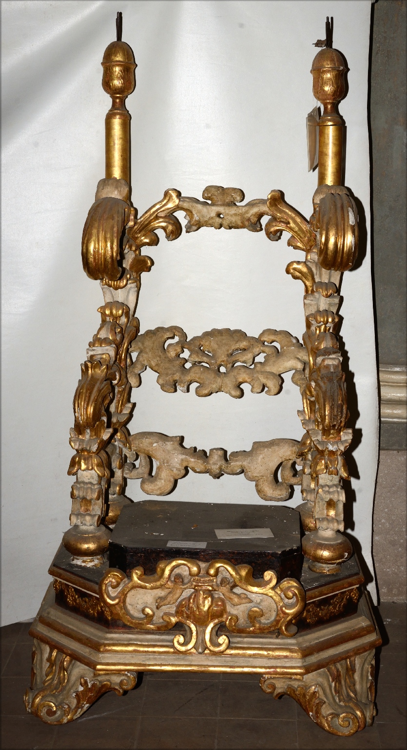 sedia gestatoria - manifattura campana (seconda metà XVIII)