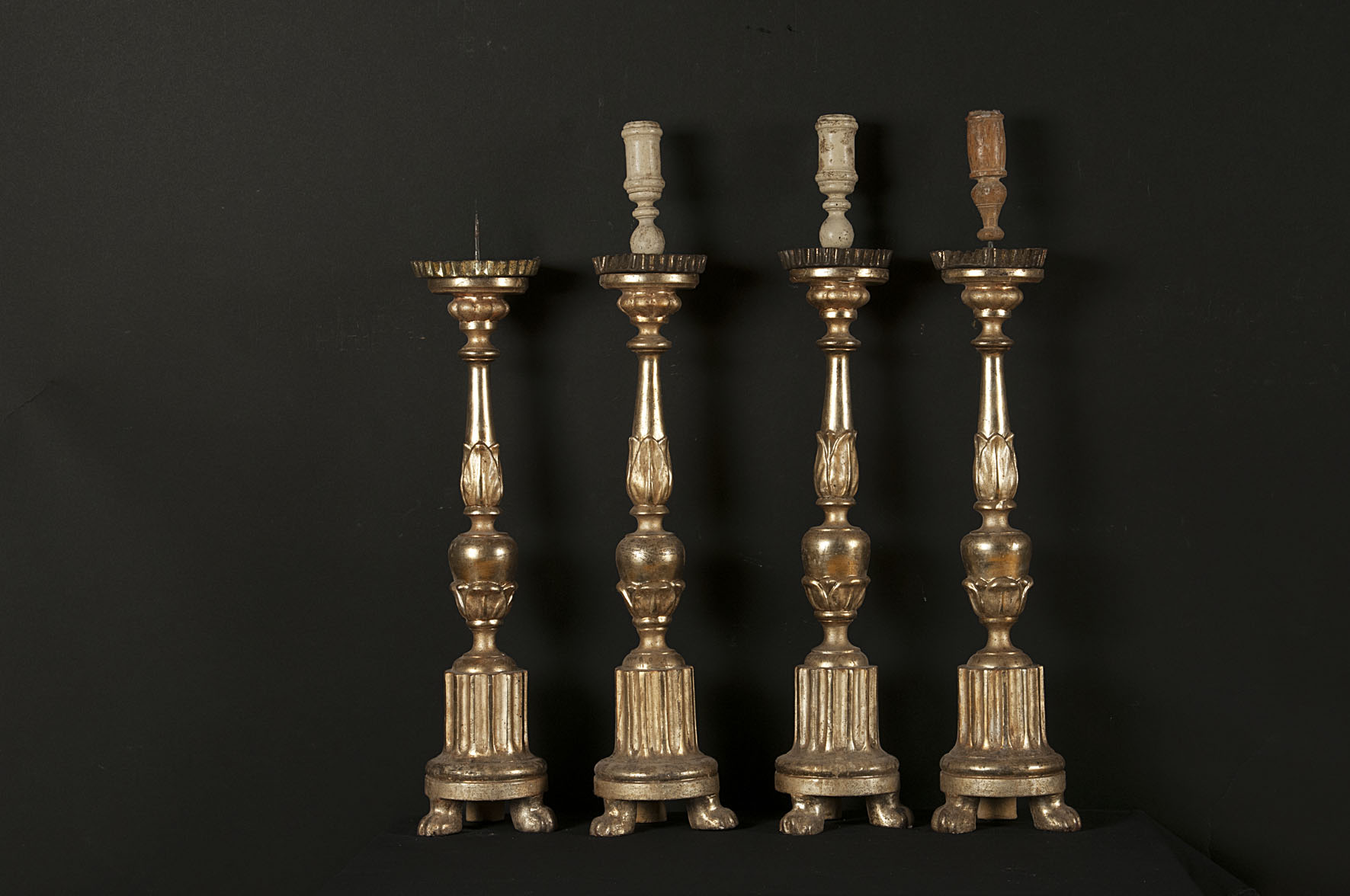 soggetto assente (candeliere d'altare, serie) - bottega umbra (prima metà XIX)