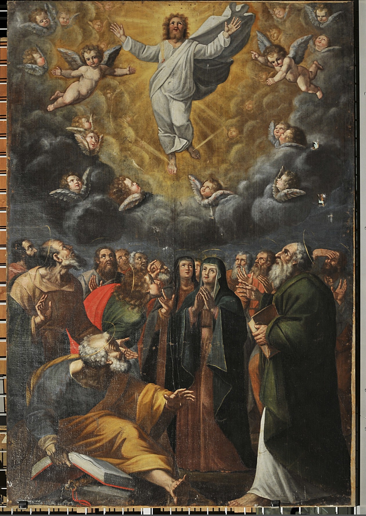 ascensione di Cristo (dipinto, opera isolata) - ambito romano (ultimo quarto XVI)