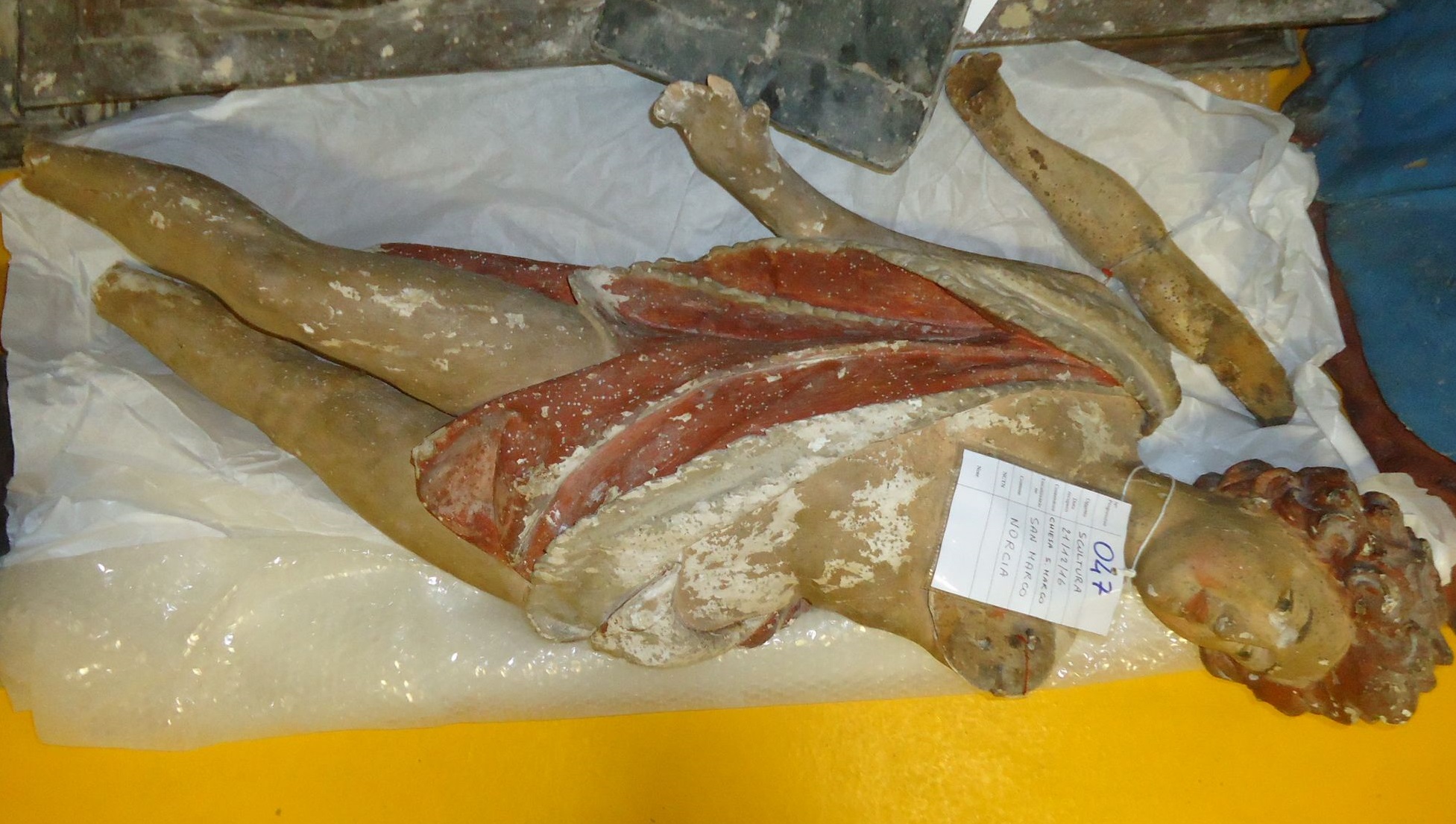 San Giovanni Battista (scultura lignea, opera isolata) - bottega Italia centrale, bottega romana (prima metà XVII)