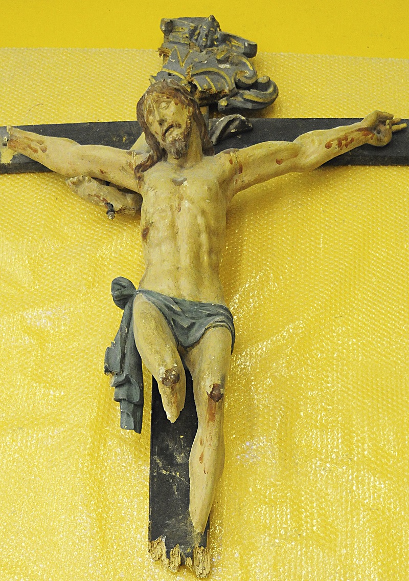 Gesù Cristo crocifisso (crocifisso, opera isolata) - bottega Italia centrale (seconda metà XVI)