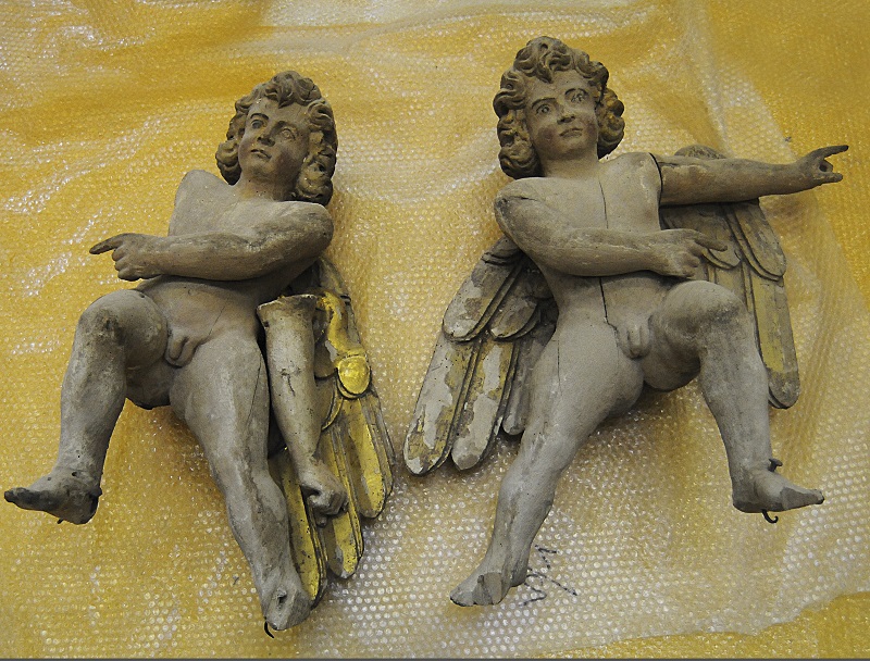 Angelo (scultura lignea, coppia) - bottega Italia centrale (seconda metà XVII)