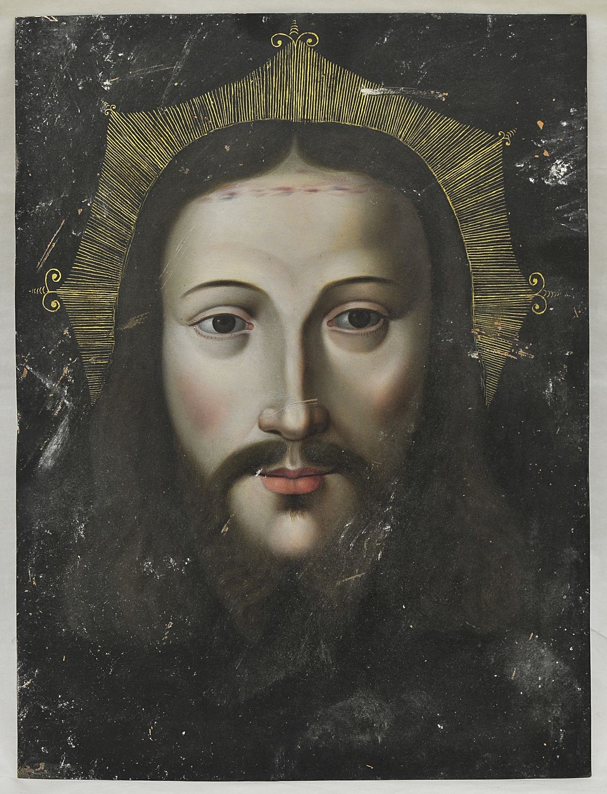 Volto di Gesù Cristo (dipinto, opera isolata) - bottega Italia centrale (prima metà XVII)