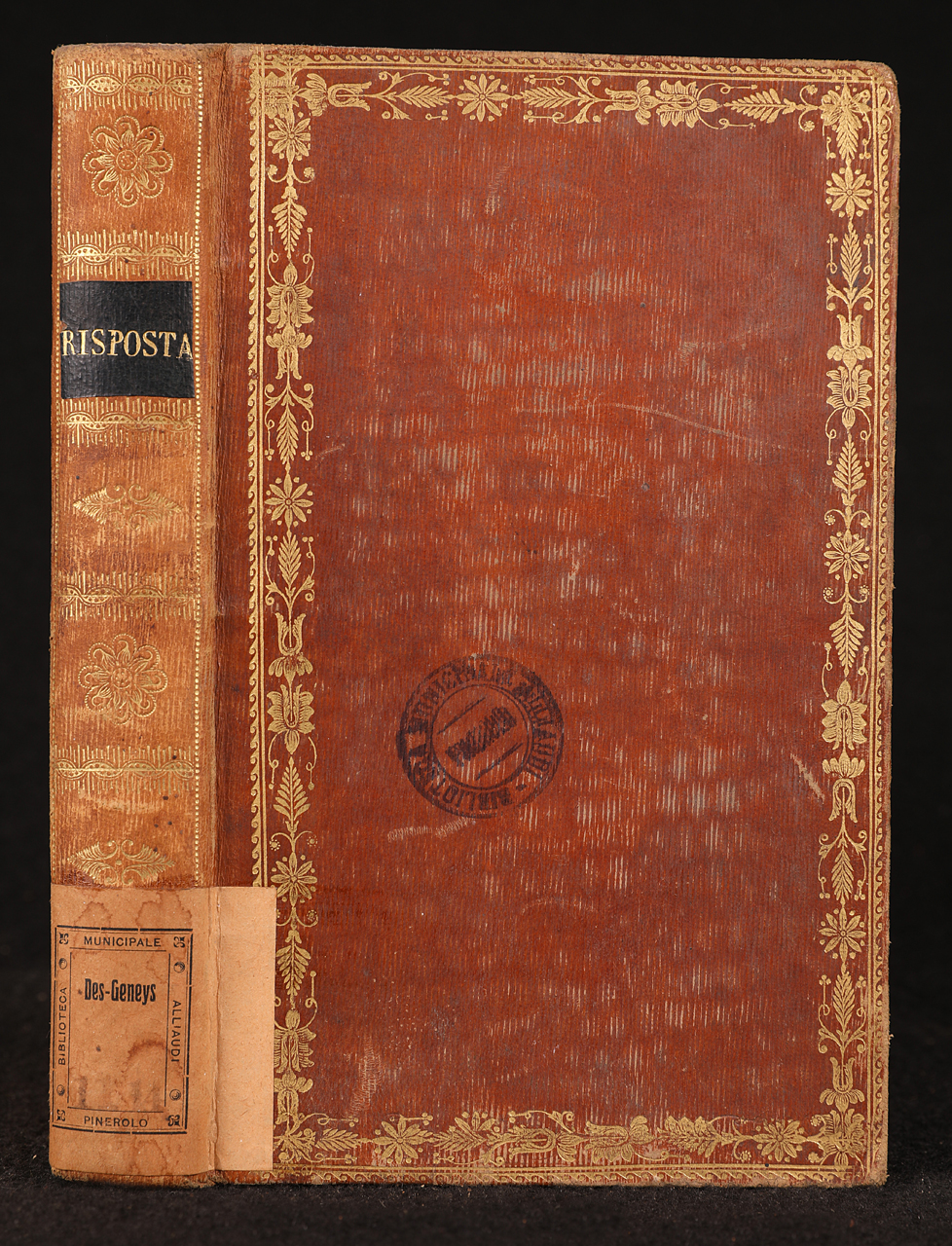 legatura piena, opera isolata - ambito italiano (prima metà XIX)