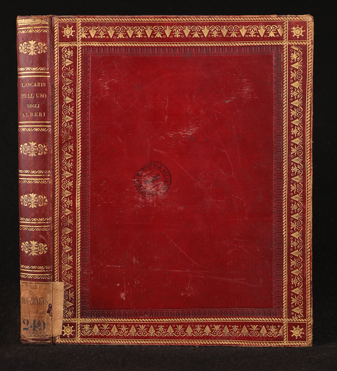 legatura piena, opera isolata di Bottega dei Regi Archivi (bottega) - ambito italiano (prima metà XIX)