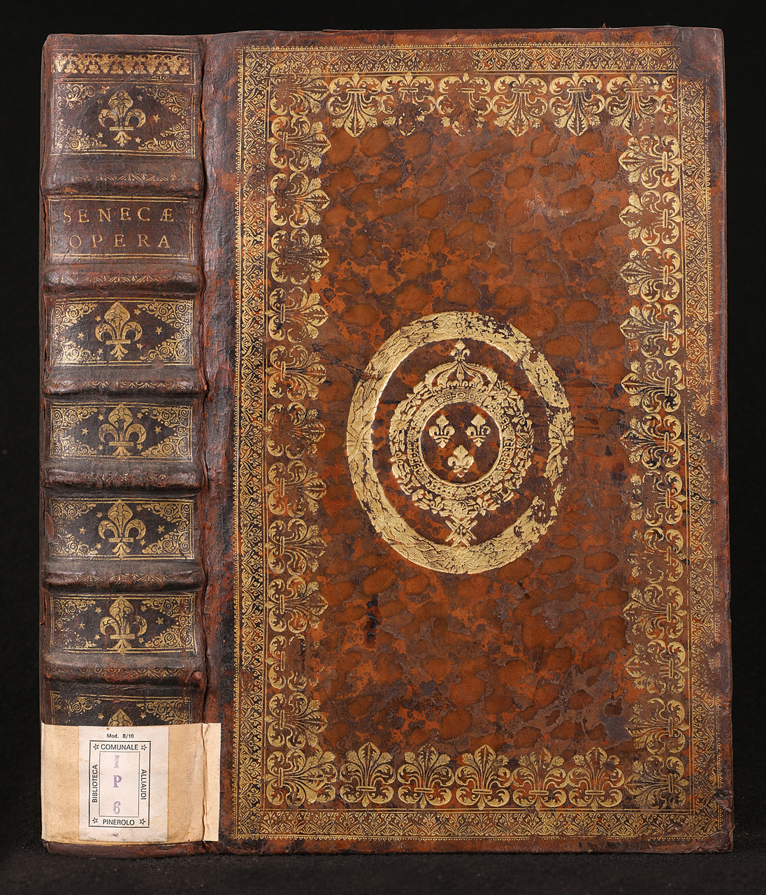 legatura piena - alle armi, opera isolata - ambito francese (primo quarto XVII)