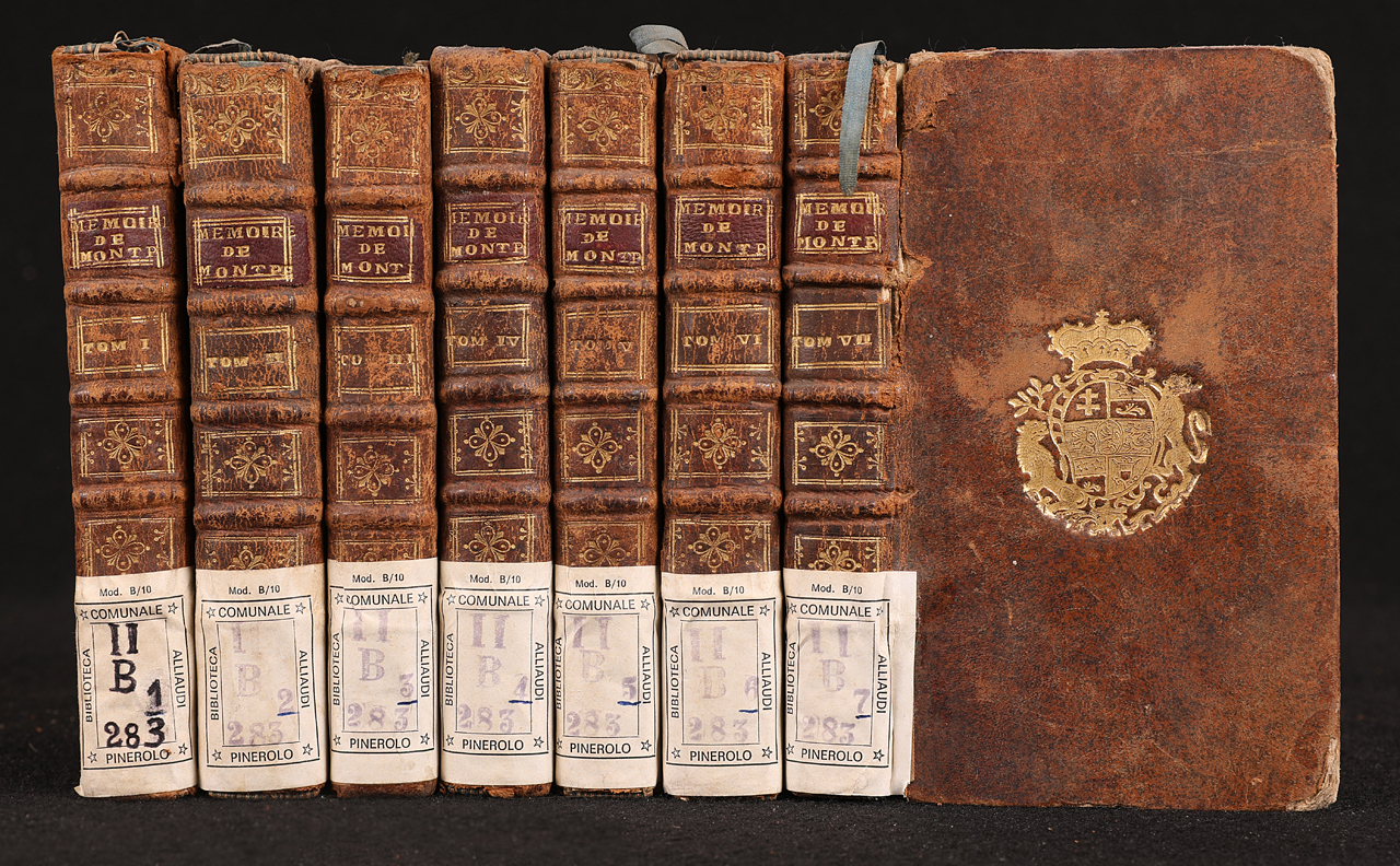 legatura piena - alle armi, serie - ambito fiammingo (metà XVIII)