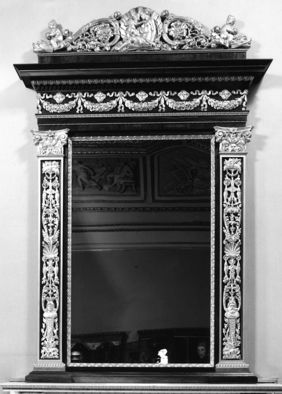 caminiera - manifattura italiana (secondo quarto sec. XIX)