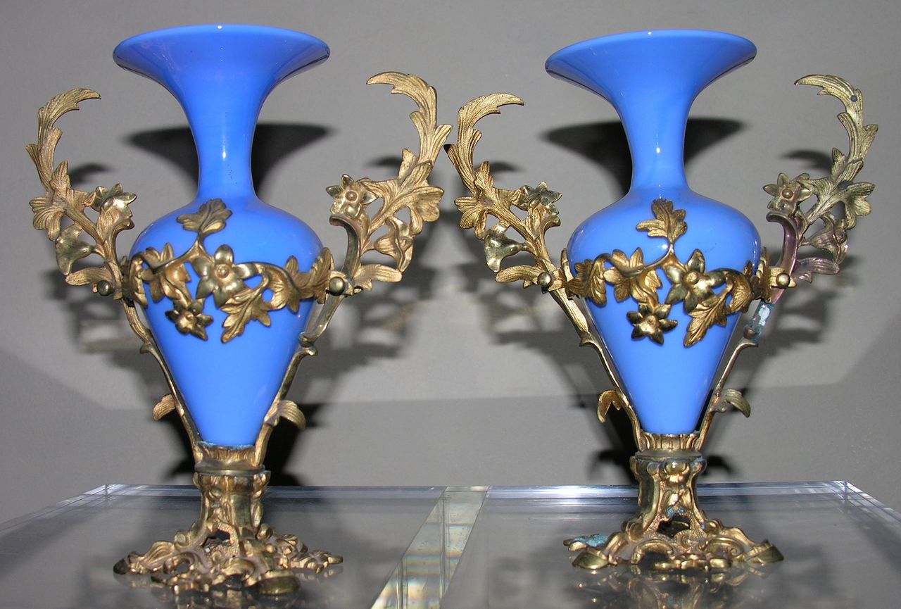vaso, coppia - manifattura francese (metà sec. XIX)