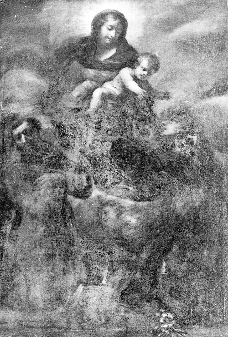 Madonna con Bambino e Santi (dipinto) di Botti Francesco (seconda metà sec. XVII)