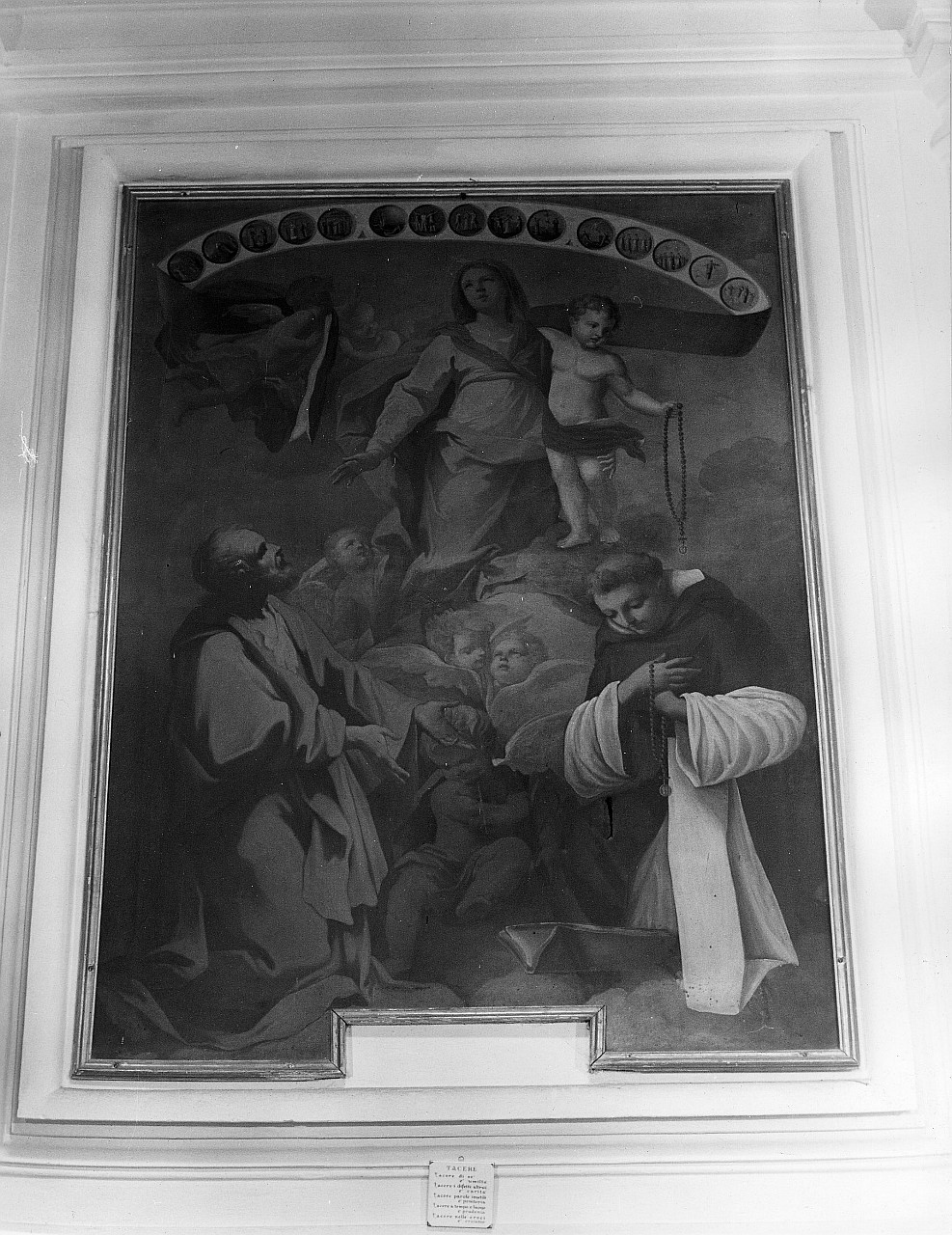 Madonna del Rosario (dipinto) di Meucci Vincenzo (secondo quarto sec. XVIII)