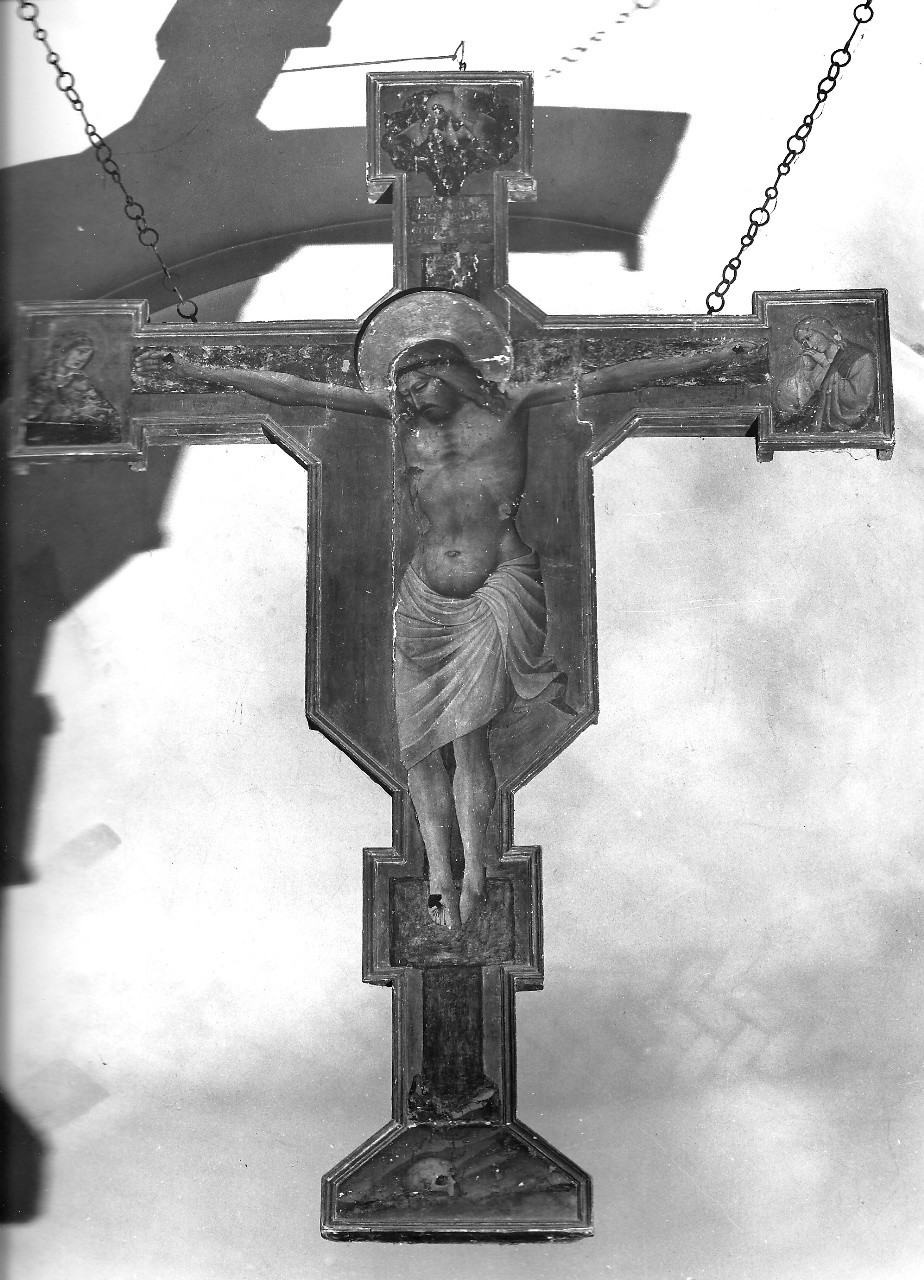 Cristo crocifisso (croce dipinta) di Gaddi Agnolo (attribuito) (fine/ inizio secc. XIV/ XV)